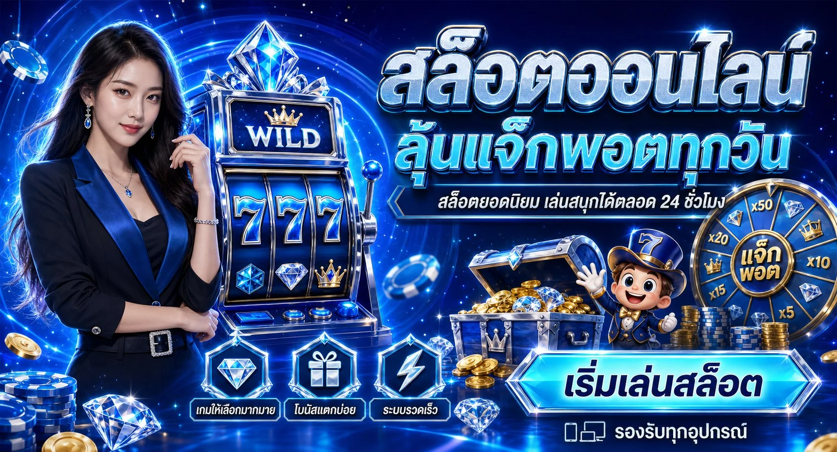 วิธีฝากถอน JQK SIAM ผ่านระบบอัตโนมัติและ Peer2Pay